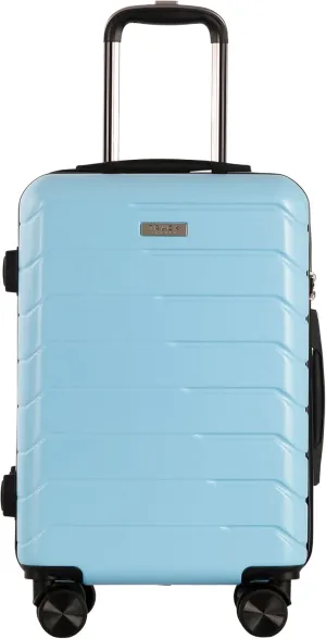 1 Piece Carry on Luggage ABS PC Hardshell TSA Lock Aluminum Trolley Spinner Wheels (Sky Blue, 1 Piece)