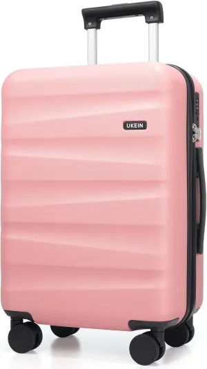 20Inch Carry-On Luggage, Lightweight PC HardShell Suitcase with 360 Spinner Wheels, TSA-Approved, Durable Airline Approved Rolling Luggage with Telescoping Handle, Ideal for 3-4 Day Travel