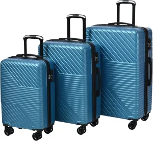 3 Piece Expandable Hard Shell Luggage Set With Spinner Wheels & TSA Lock, Lightweight for Business Trip