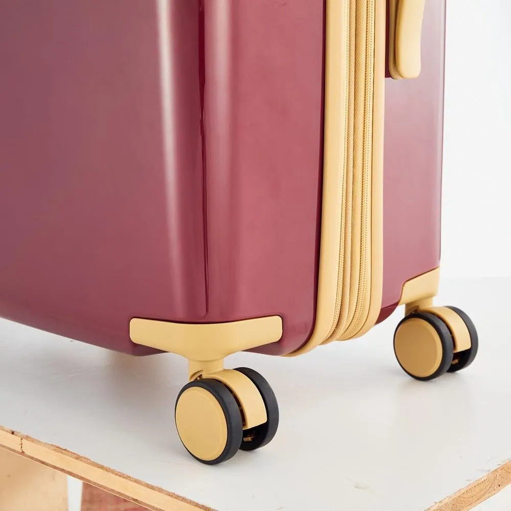 3 Piece Expandable Hard Shell Luggage Set With Spinner Wheels & TSA Lock, Lightweight for Business Trip