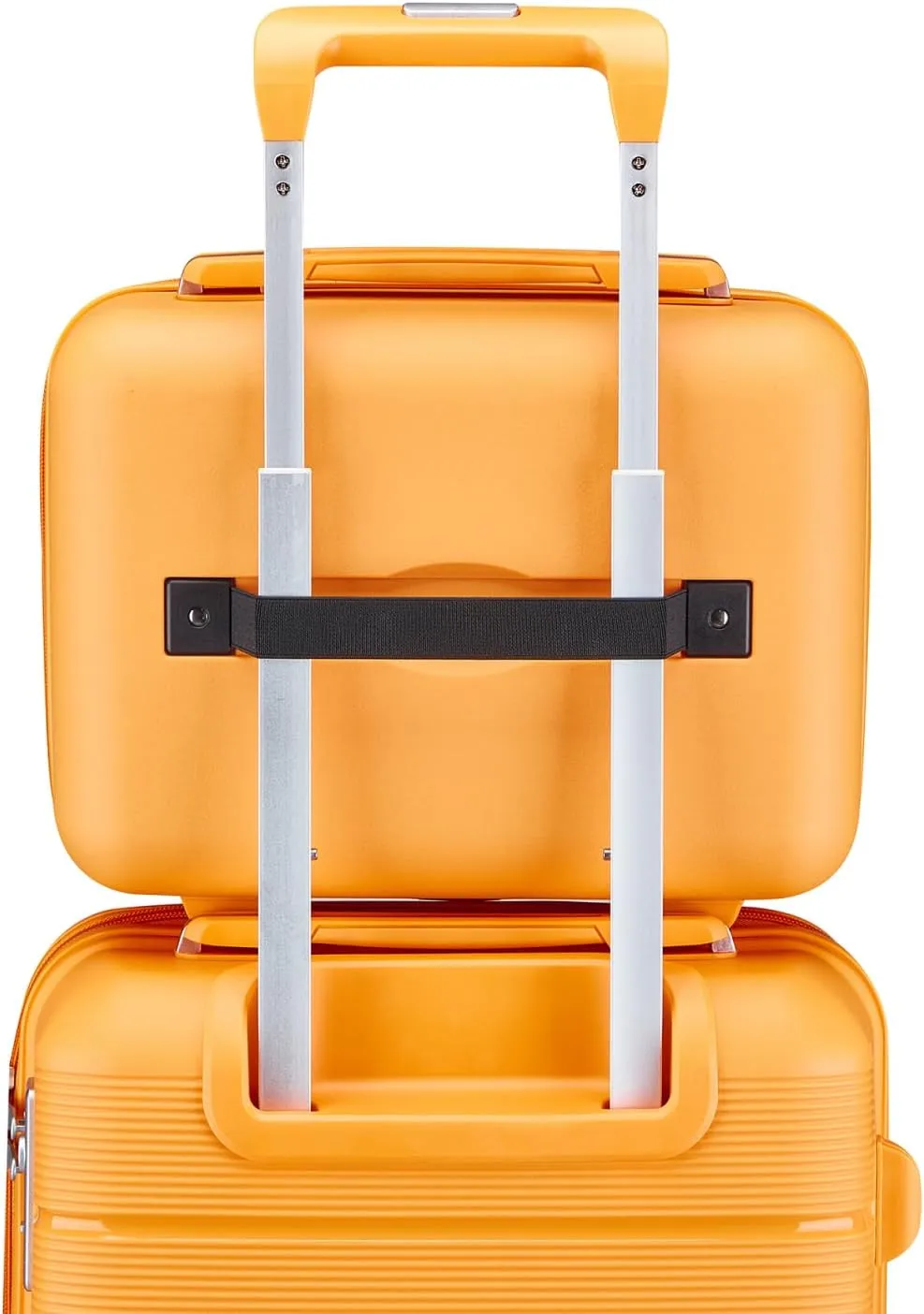 4 Piece Luggage Sets,Hardshell Lightweight Suitcase with Spinner Wheels & TSA Lock,Expandable Carry On Luggage Set,Travel Luggage Set for Women Men Family Orange