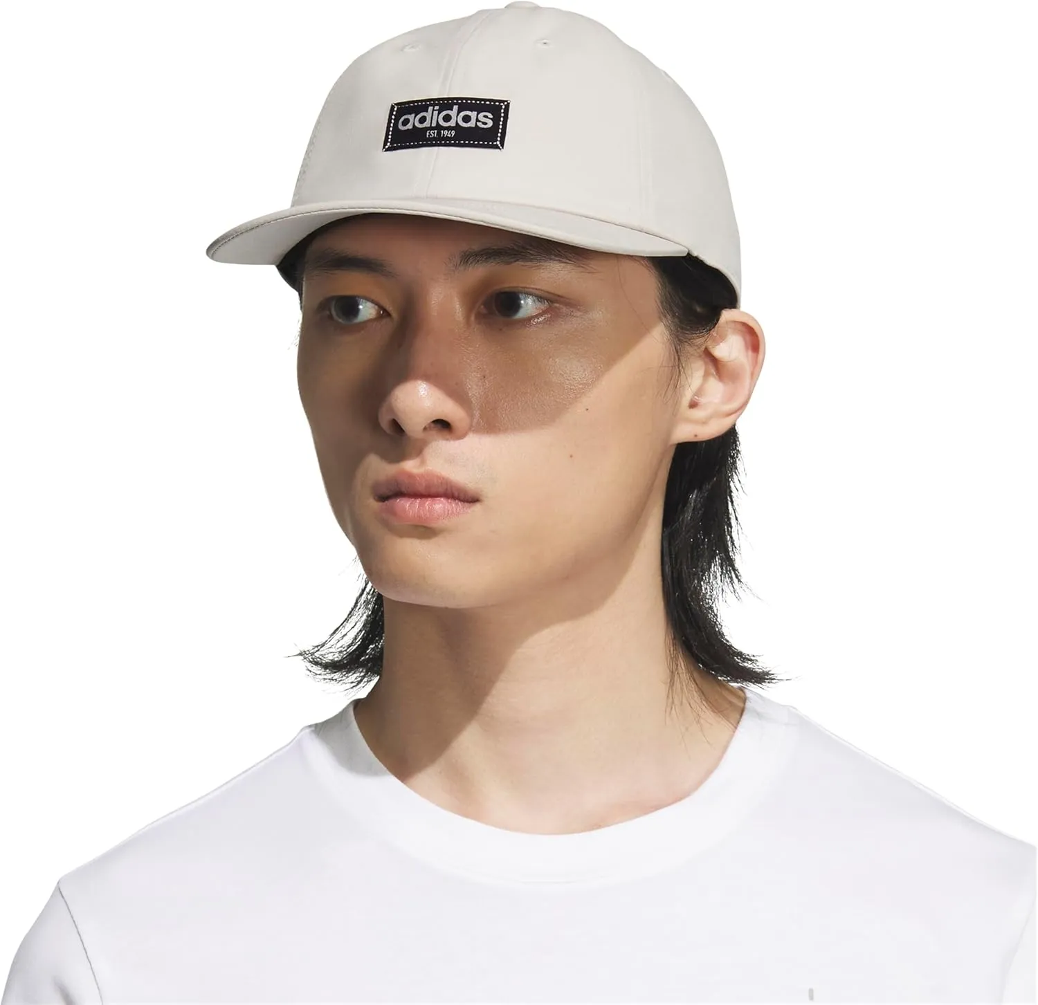 adidas Men's Court Slight Pre Curve Brim Relaxed Crown Strapback Retro Style Hat