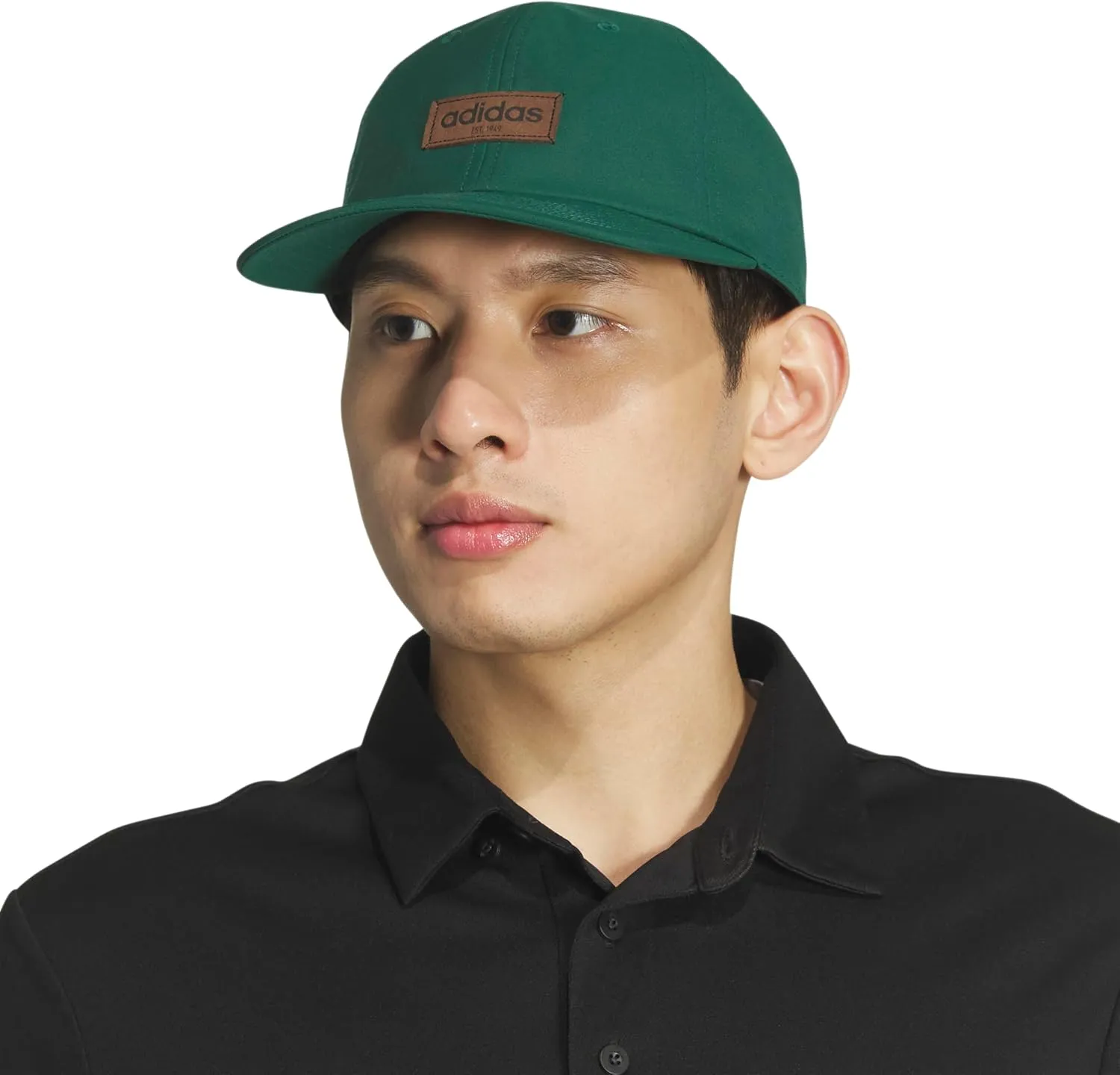 adidas Men's Court Slight Pre Curve Brim Relaxed Crown Strapback Retro Style Hat