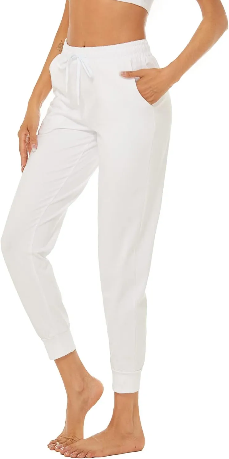 AvaCostume Women's Lightweight Cotton Sweatpants Yoga Joggers Lounge Casual Pants with Pockets