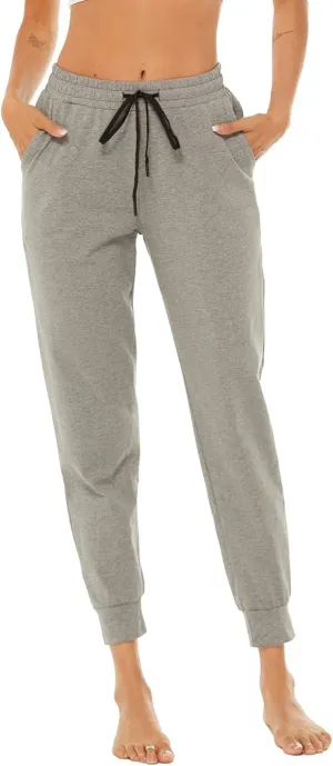 AvaCostume Women's Lightweight Cotton Sweatpants Yoga Joggers Lounge Casual Pants with Pockets