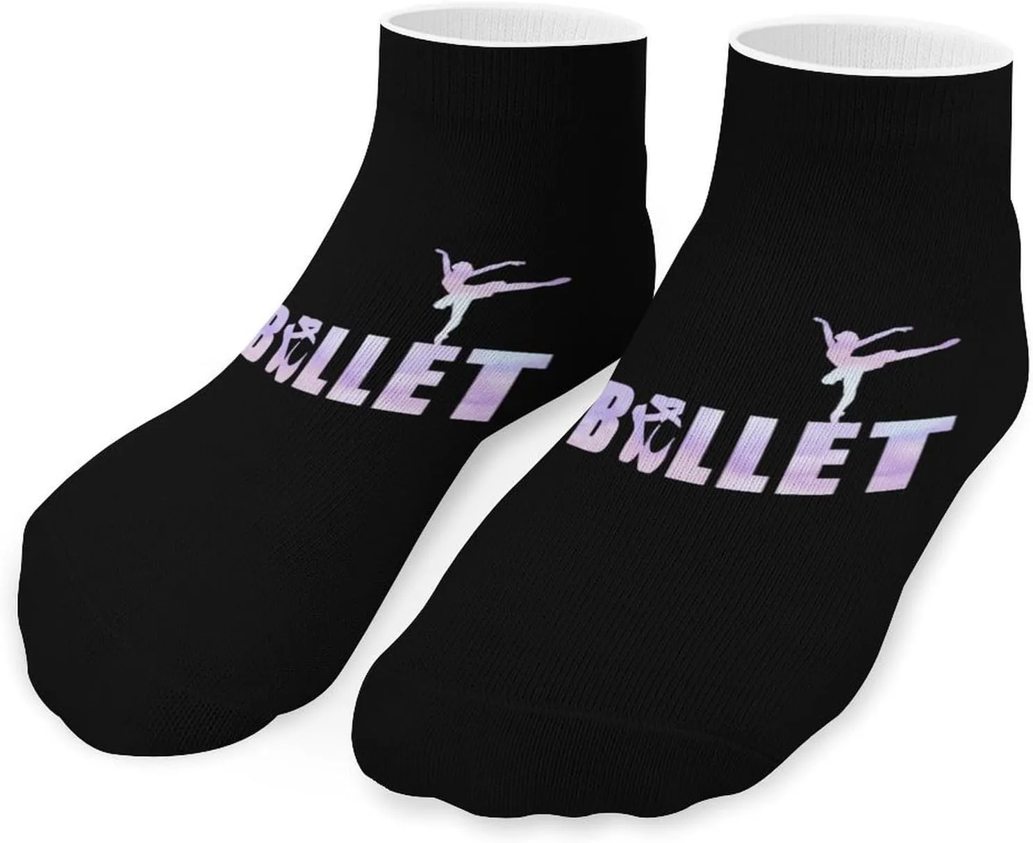 Ballerina Ballet Lover Unisex Low Cut Socks No Show Athletic Running Ankle Sock