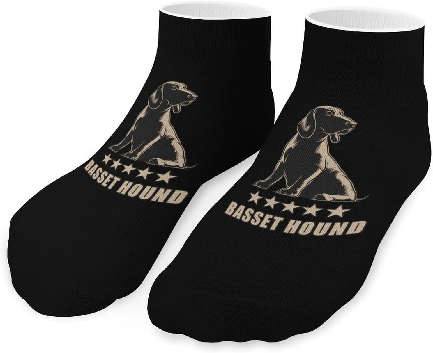 Basset Hound Dog Unisex Low Cut Socks No Show Athletic Running Ankle Sock