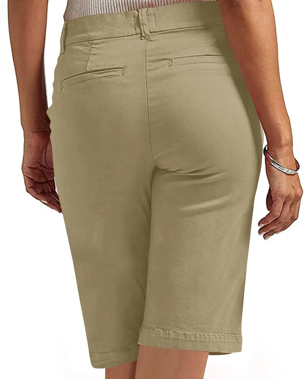 Bermuda Shorts for Women Trendy 2025 Casual Summer High Waisted Chino Shorts Straight Leg Hiking Vacation Outfits