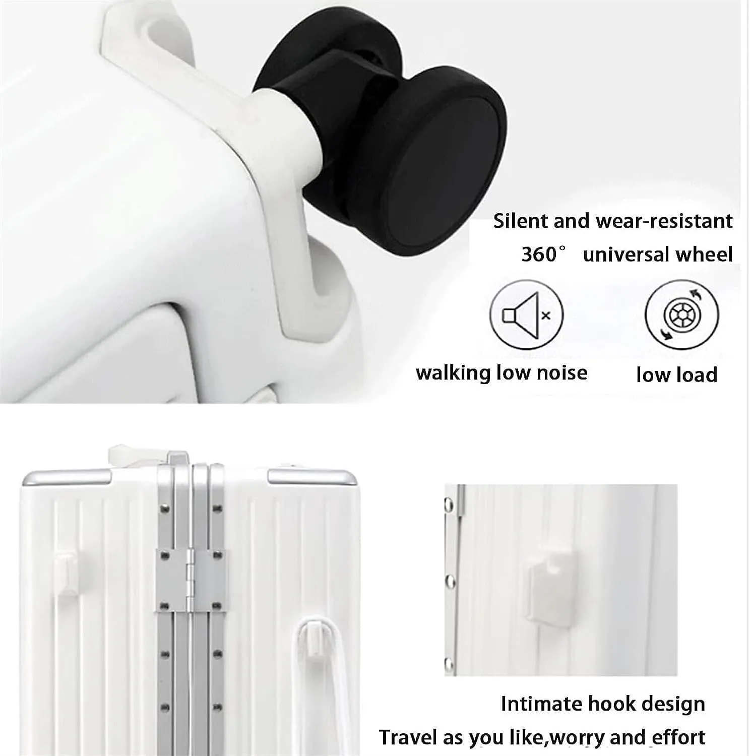BKEKM Carry On Luggage Large Capacity Carry-on Luggage Usb Charging Suitcase 24 Inch Luggage Pc Hard Case Suitcases Front Opening Trolley Luggage Lightweight