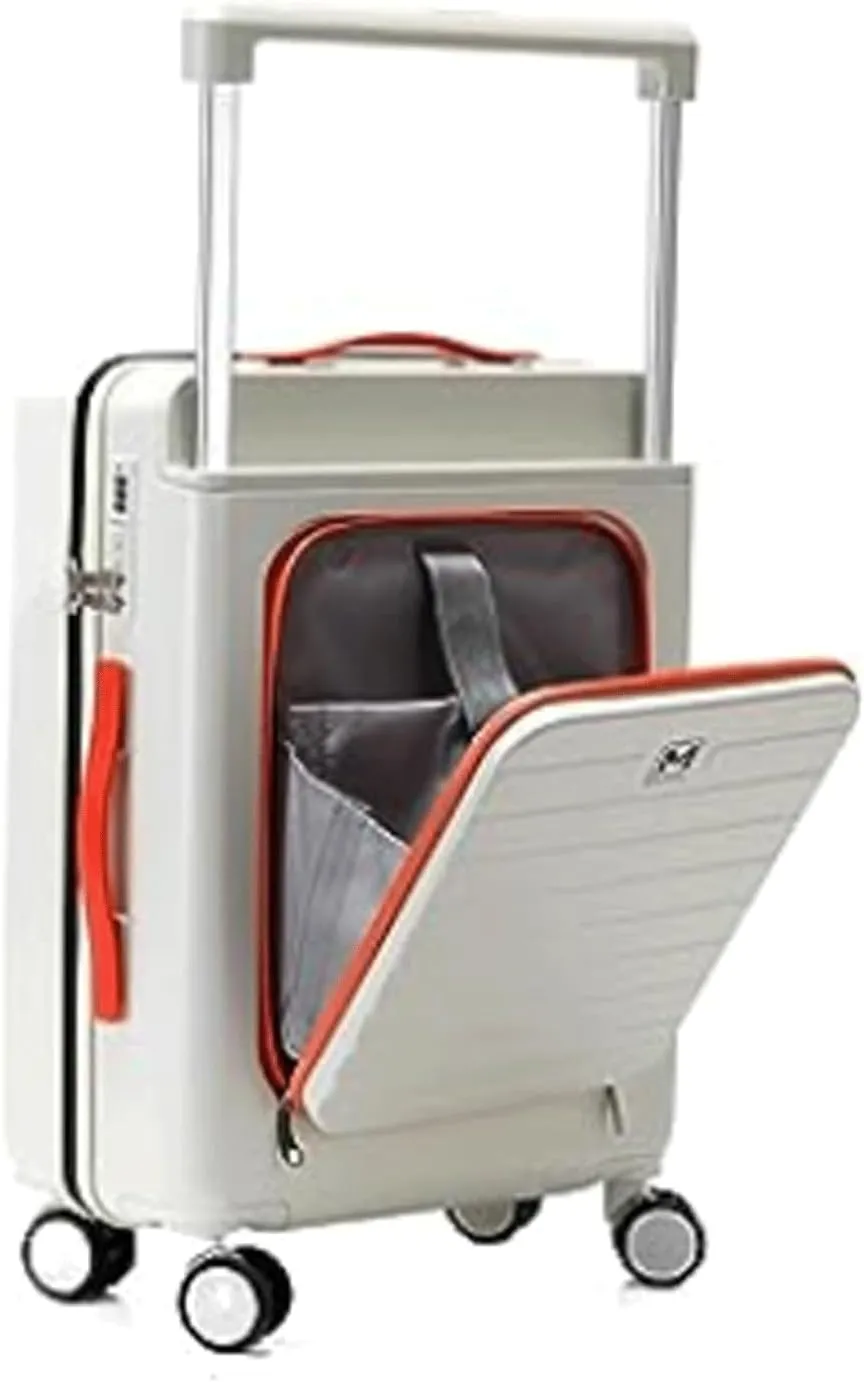 BKEKM Carry On Luggage Premium Luggage Carry on Luggage 20" Suitcases Front Opening Design Luggage Adjustable Trolley Luggage Expandable Luggage Lightweight