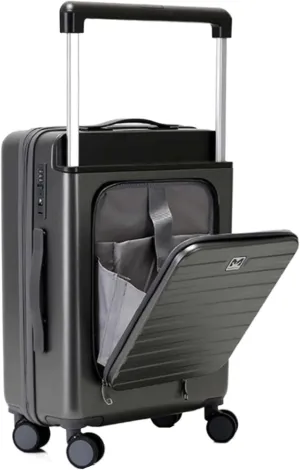BKEKM Carry On Luggage Premium Luggage Carry on Luggage 20" Suitcases Front Opening Design Luggage Adjustable Trolley Luggage Expandable Luggage Lightweight