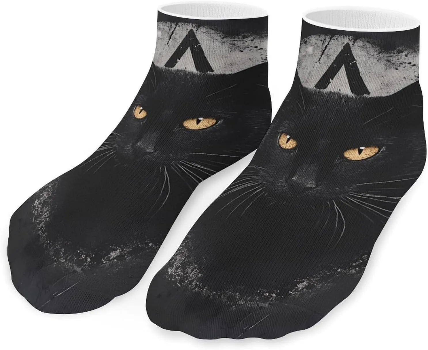 Black Cat Pentagram Unisex Ankle Socks Low Cut Funny Print Athletic No Show Stocking