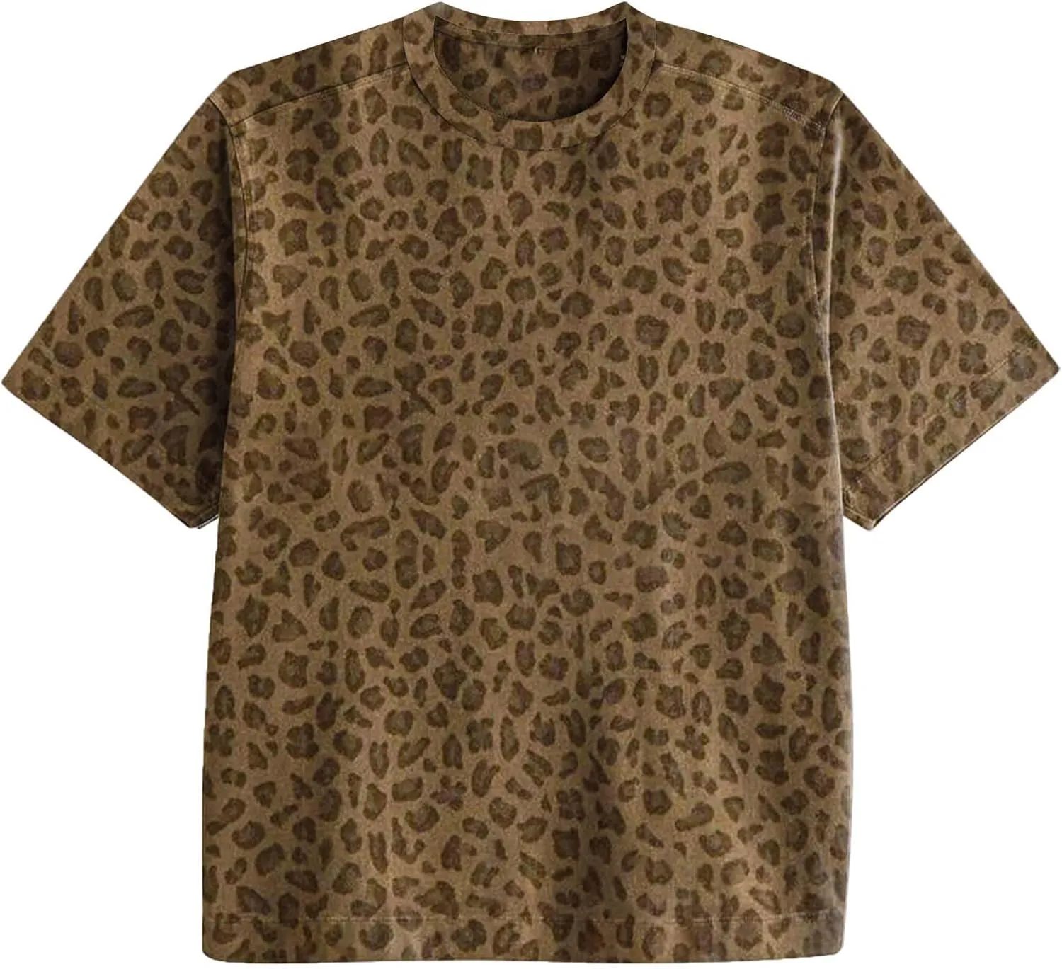 Camo Shirt for Women Mens Maple Leaf Print Short Sleeve Crewneck T-Shirts Summer Oversized Tee Shirts Streetwear