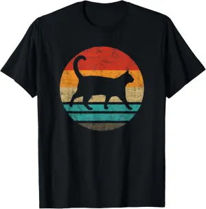 Cat Retro Style Vintage T-Shirt