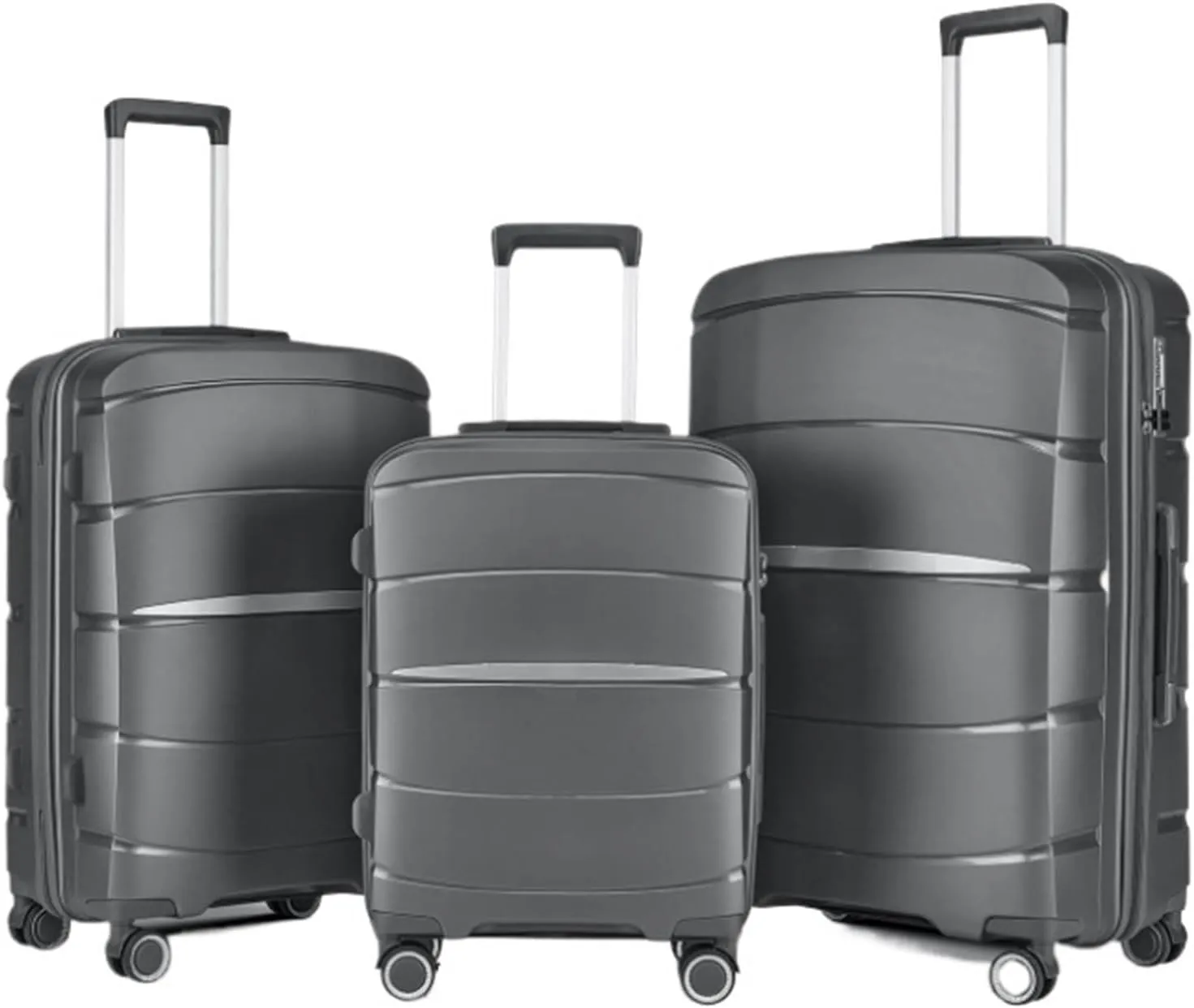 Checked Luggage Carry On Luggage 3 Piece Luggage Set,Hardshell Suitcase Set with Spinner Wheels,Lightweight Travel Luggage Luggage Suitcase (Color : A, Size : 20 24 28inch)