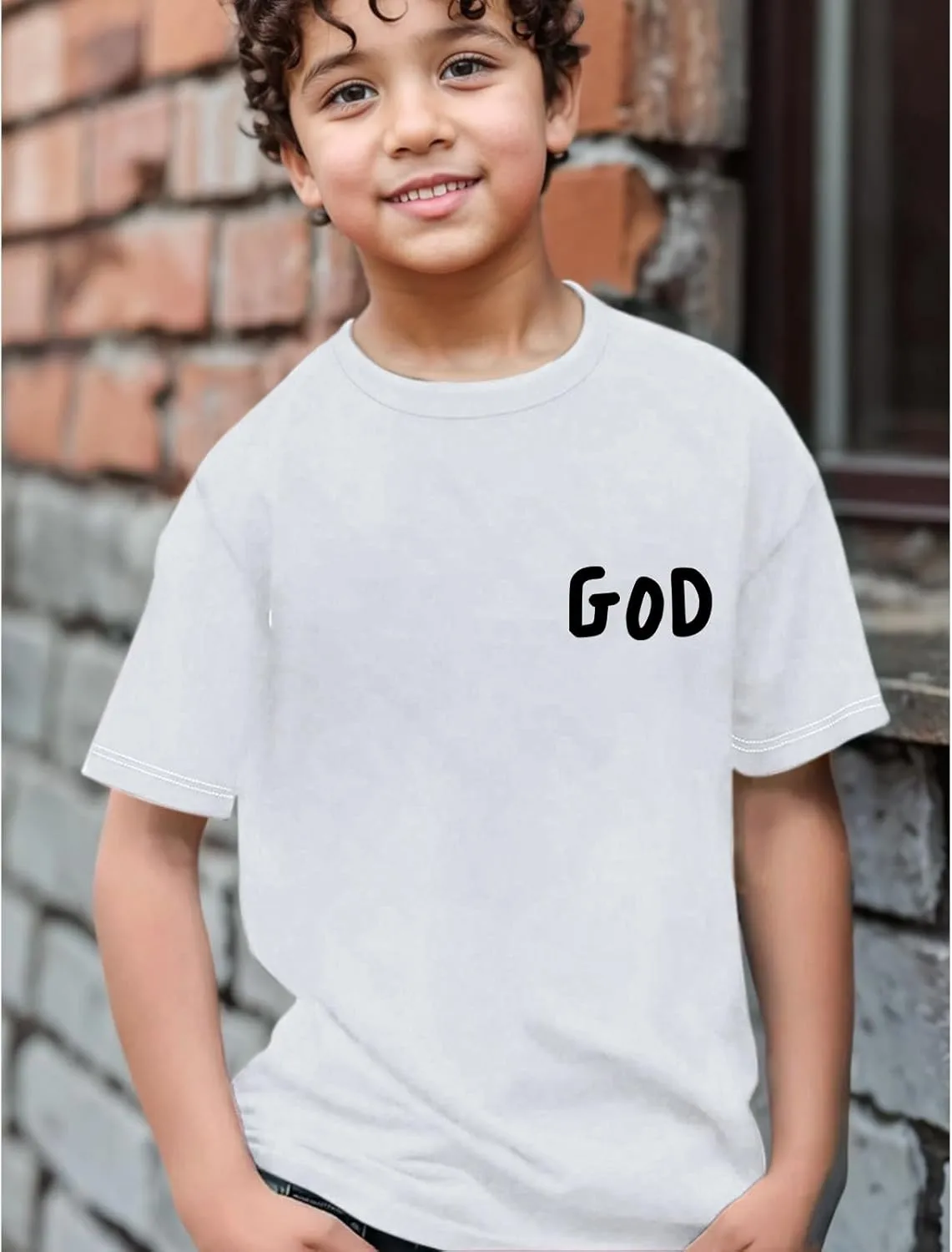 Christian Tshirts for Kids Boys God Jesus Shirt Inspirational Faith T Shirts Religious Bible Verse Graphic Tees Tops