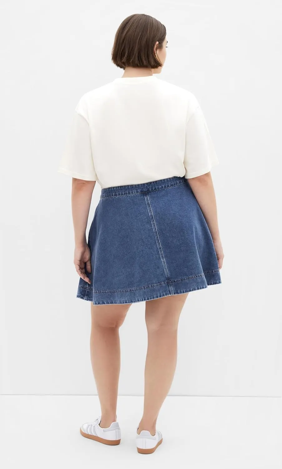 City Chic Women's Plus Size Skirt - Flare Denim