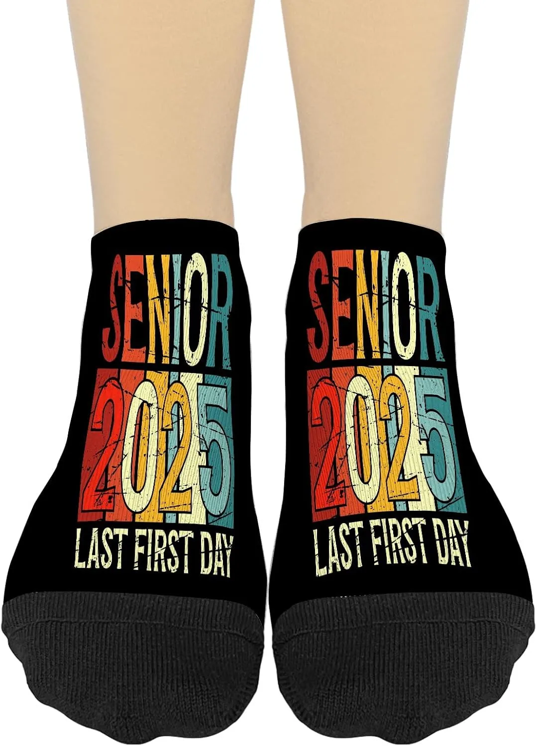 Class Of 2025 Senior Funny No Show Socks Womens No Show Womens Sock Athletic Crew Sock KawaiiSocks