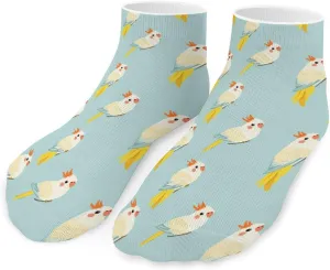 Cockatiel Cute Birds Unisex Low Cut Socks No Show Athletic Running Ankle Sock