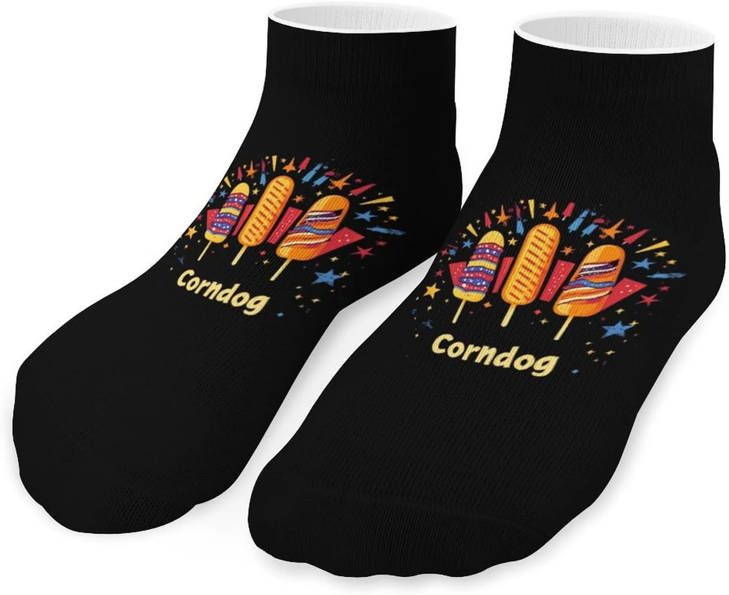 Corndog Funny Unisex Ankle Socks Low Cut Funny Print Athletic No Show Stocking