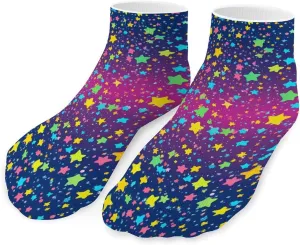 Dark Night Stars Unisex Low Cut Socks No Show Athletic Running Ankle Sock
