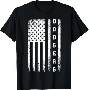 Dodgers Heart Name Design Retro Style Graphic Men Women Kid T-Shirt