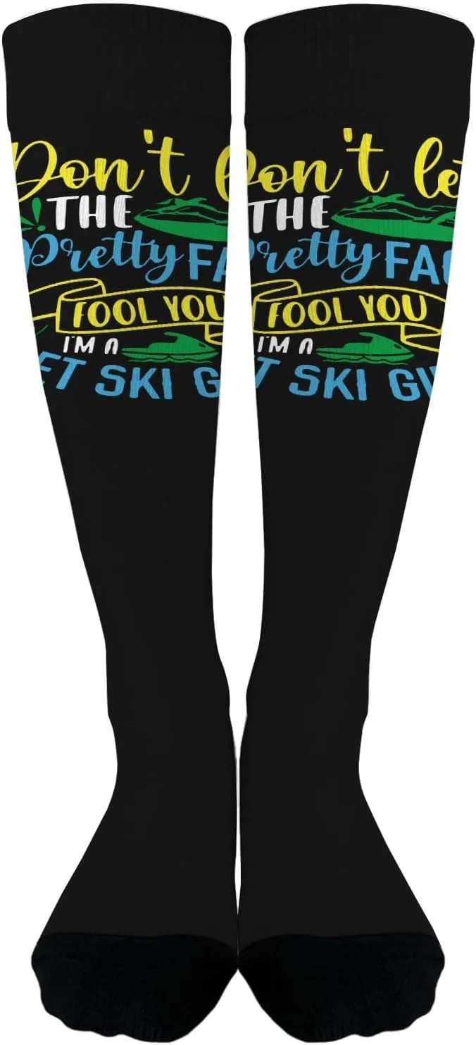 Dont Let This Prettys Face Fools You Trouser Socks Women Work Boot Sock