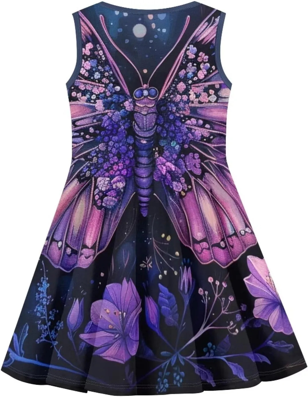 Dress for Girls Sweety Girl's Loose Summer Casual Dresses Holiday Midi Dress for 3-16 Years