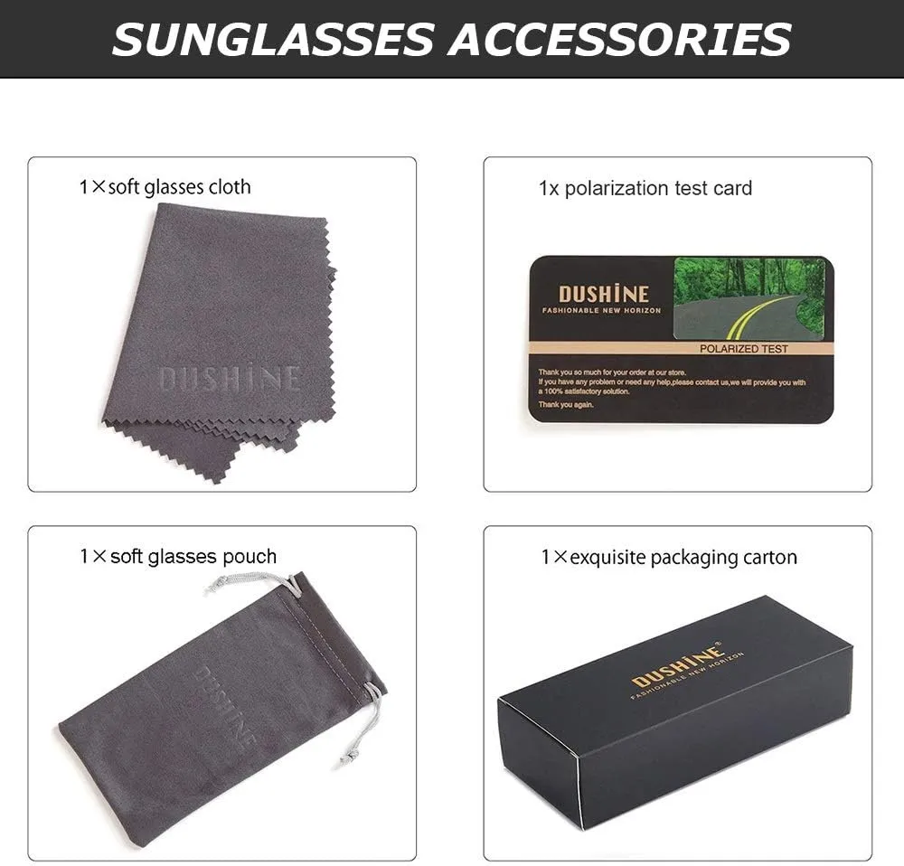 DUSHINE Polarized Sunglasses for Women Classic Retro Style UV400 Protection