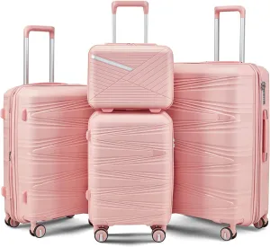 EastVita Luggage Sets, 20 In Carry On Suitcase With Spinner Wheels, 3 Digit Tsa Lock, Hard Shell Luggage Sets With Duffle Bag for Men Women