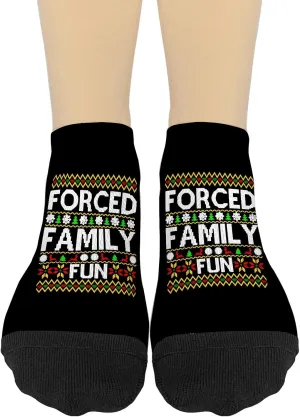 Forced Family Fun Girls Ankle Socks Hidden Sock For Women's No Show Athletic Sock FashionableSocks