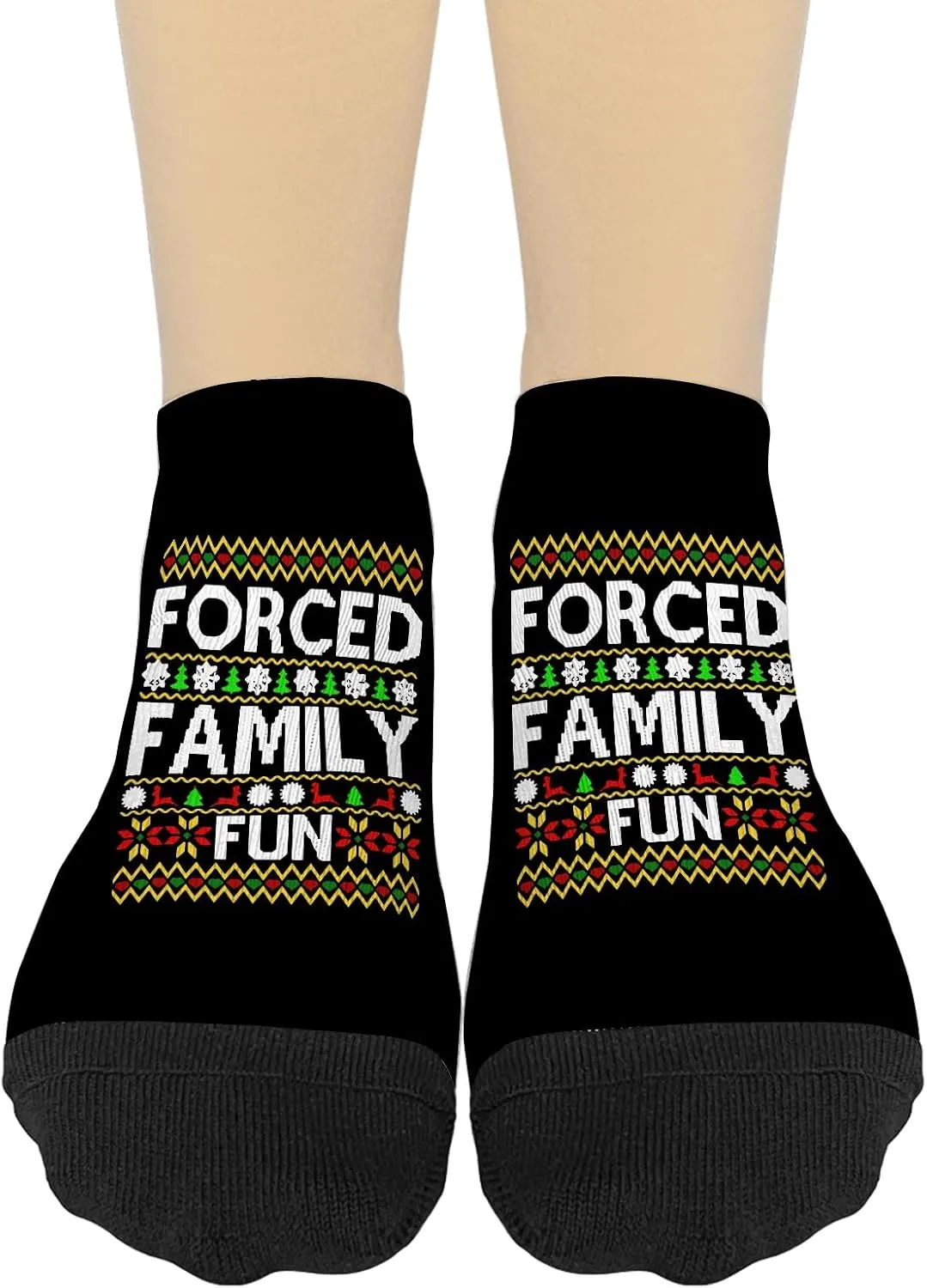 Forced Family Fun Girls Ankle Socks Hidden Sock For Women's No Show Athletic Sock FashionableSocks