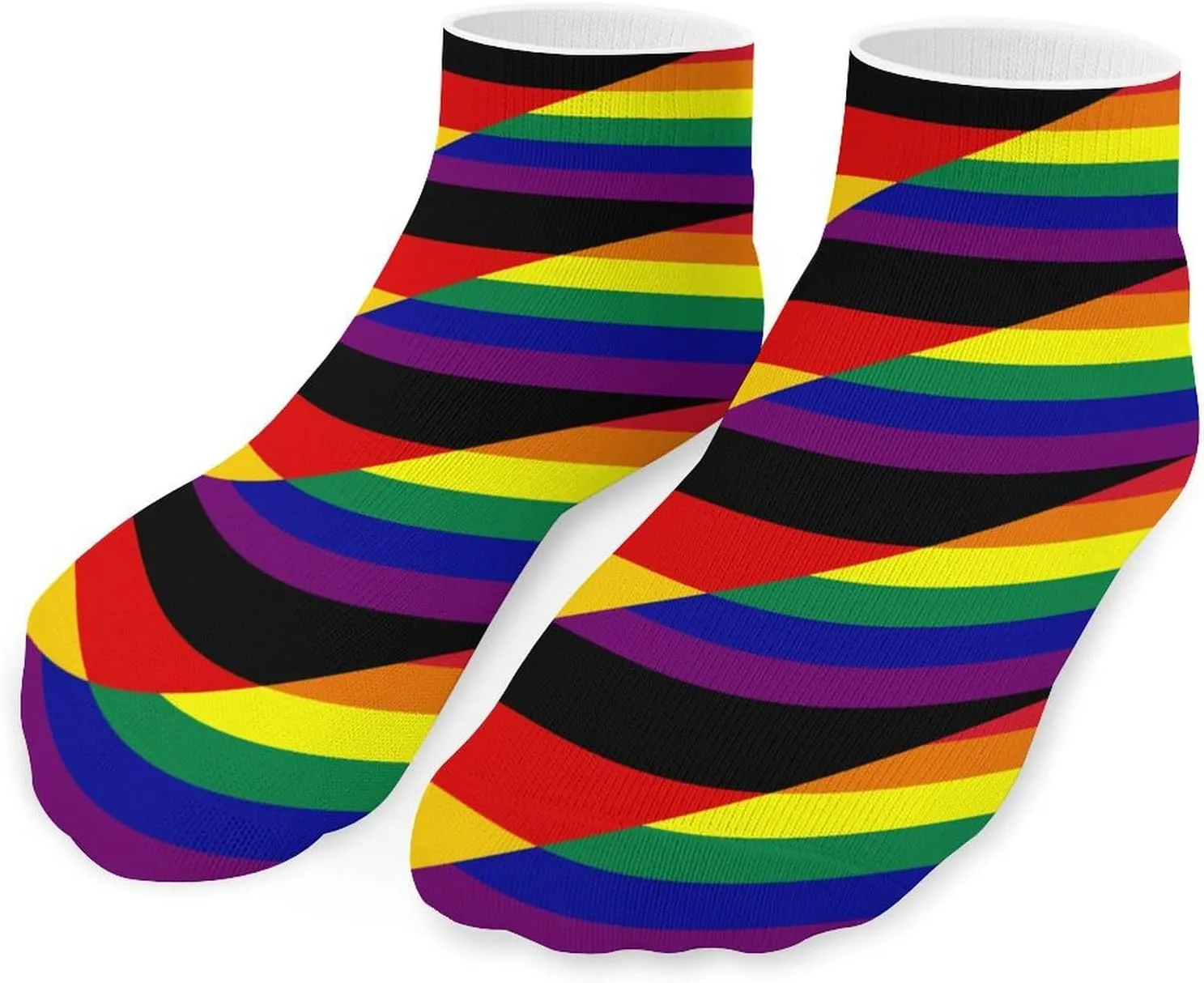 Germany Gay Flag Unisex Ankle Socks Low Cut Funny Print Athletic No Show Stocking