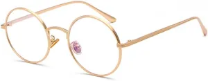 Gold Round Metal Frame Sunglasses Men Retro Style Women Red Lens Sun Glasses