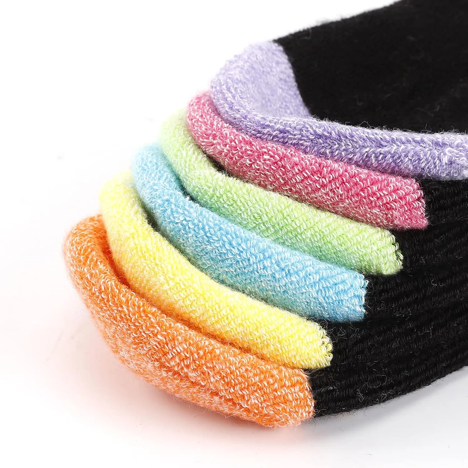 Hepsibah Ankle Socks Women Athletic Socks Cotton Thick Cushioned Low Cut Running Socks 6 Pack