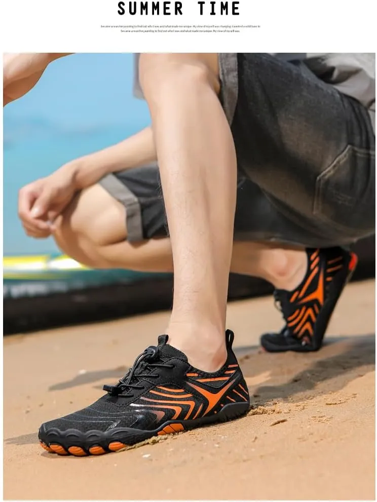 Hike Barefoot Shoes for Women Men, Non Slip Healthy Grounded Footwear, Breathable Trail Running Shoes, Minimalist Wide Toe Box Zero Drop Cross Trainer Sneakers, Unisex Outdoor Footwear