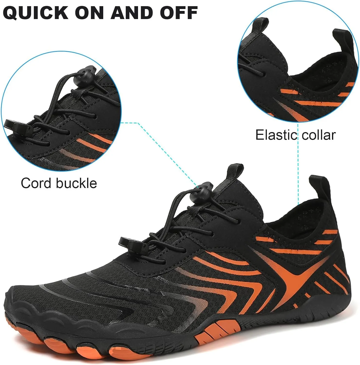 Hike Barefoot Shoes for Women Men, Non Slip Healthy Grounded Footwear, Breathable Trail Running Shoes, Minimalist Wide Toe Box Zero Drop Cross Trainer Sneakers, Unisex Outdoor Footwear