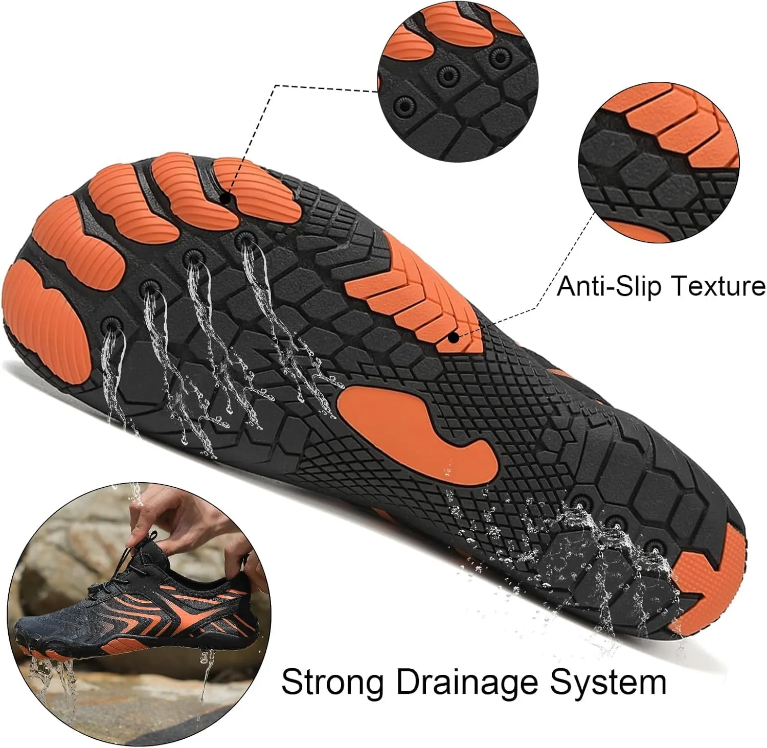 Hike Barefoot Shoes for Women Men, Non Slip Healthy Grounded Footwear, Breathable Trail Running Shoes, Minimalist Wide Toe Box Zero Drop Cross Trainer Sneakers, Unisex Outdoor Footwear