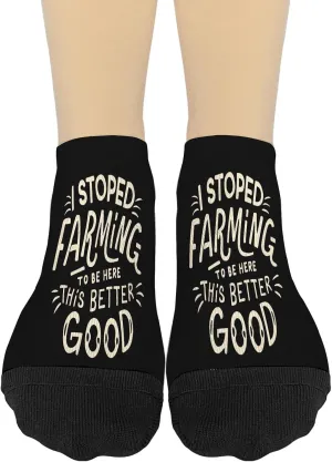 I Stoppeds Farmings To Be Heres This Better Be Goods. Womens Dress Socks Hidden Women Socks No Show Athletic Socks FashionableSocks
