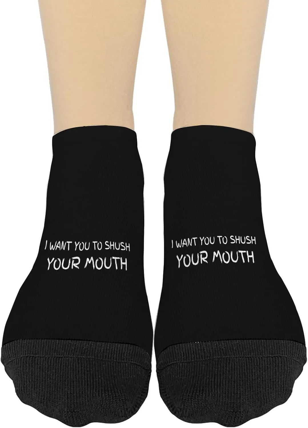 I Wants You To Shushs Your Mouth Athletic Socks Invisible Socks Girl No Show Ankle Socks FashionSocks