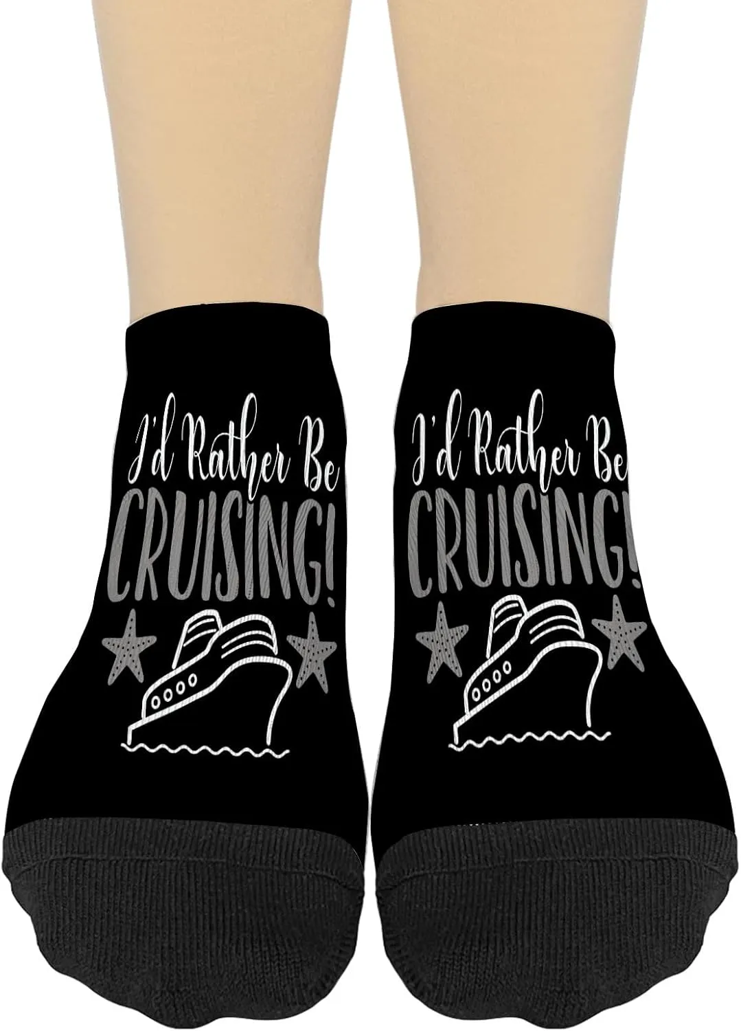 I'd Rather Be On A Cruise No Show Socks Womens Athletic for Mens Sock