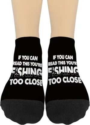 if You Can Reads This You're Fishing Too Closes No Show Socks Men Invisible Sock for Women