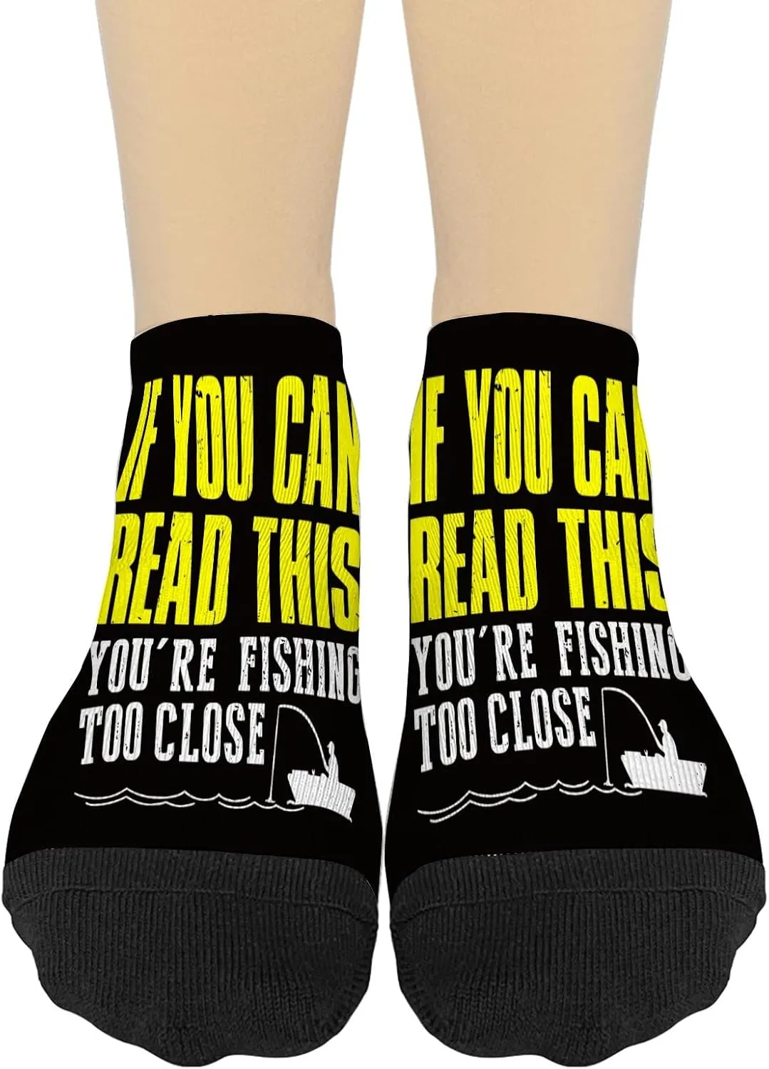 if You Can Reads This You're Fishing Too Closes No Show Socks Womens Cotton for Men's Socks