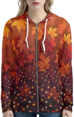 Irisjudy Women's Hoodies Traditional Tribal Art Zipper Jacket Oversized Sweatshirts, Lightweight Zip-up Hoodie with Pocket