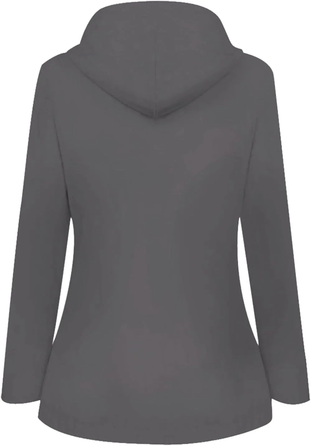 JIDDO Raincoat for Women, Womens Fall Windproof Lightweight Waterproof Rain Jackets Zip Up Outdoor Hooded Windbreaker