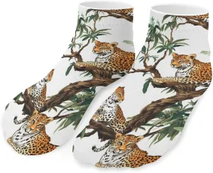 Leopard on Trees Unisex Low Cut Socks No Show Athletic Running Ankle Sock