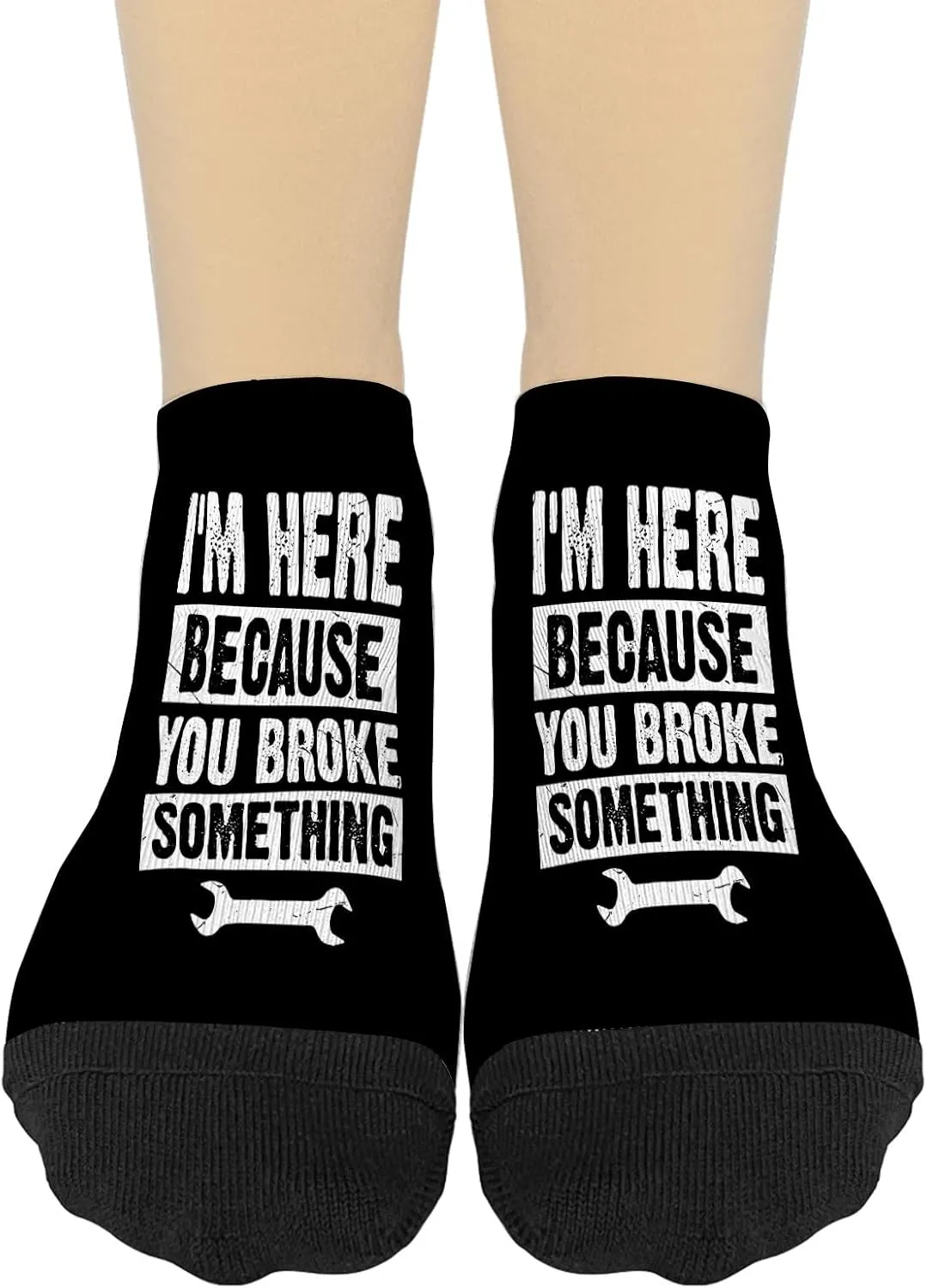 Mechanicss Repairs Im Here Because You Brokes Something Womens Athletic Socks No Show Socks Women's No Show Athletic Sock FunnySocks