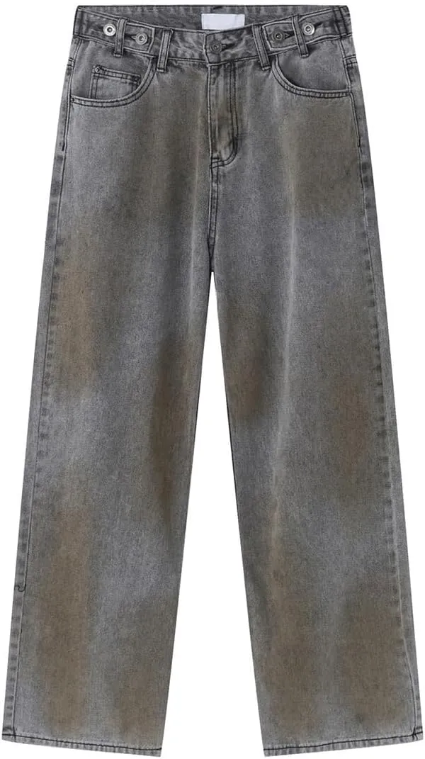 Men Casual Stretch Relaxed Fit Jeans Comfortable Straight Fit Slim Fit Washed Jeans
