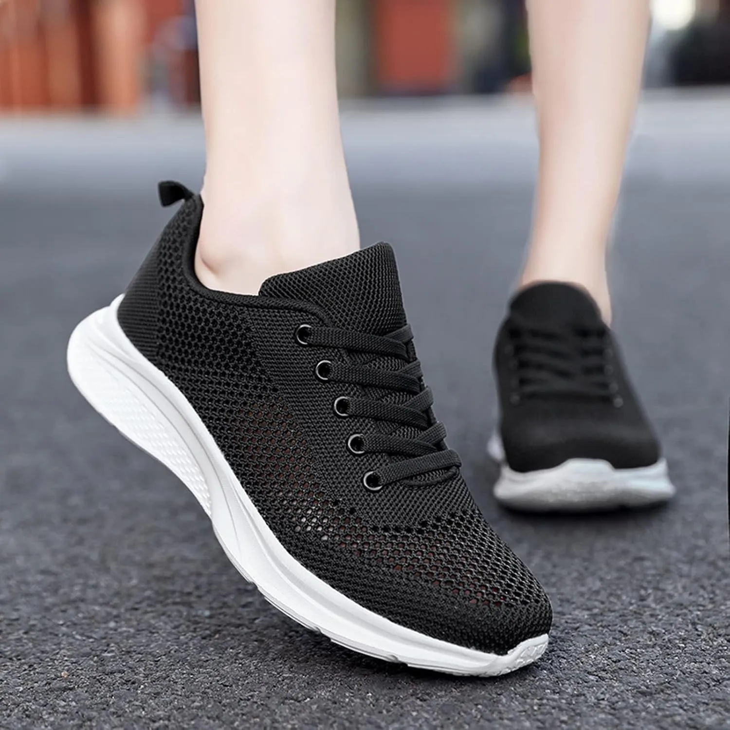 Men Mesh Sneaker Orthopedic Casual Sneaker with Arch Support Breathable Lightweight Walking Shoes Comfortable Wide Width Running Shoes