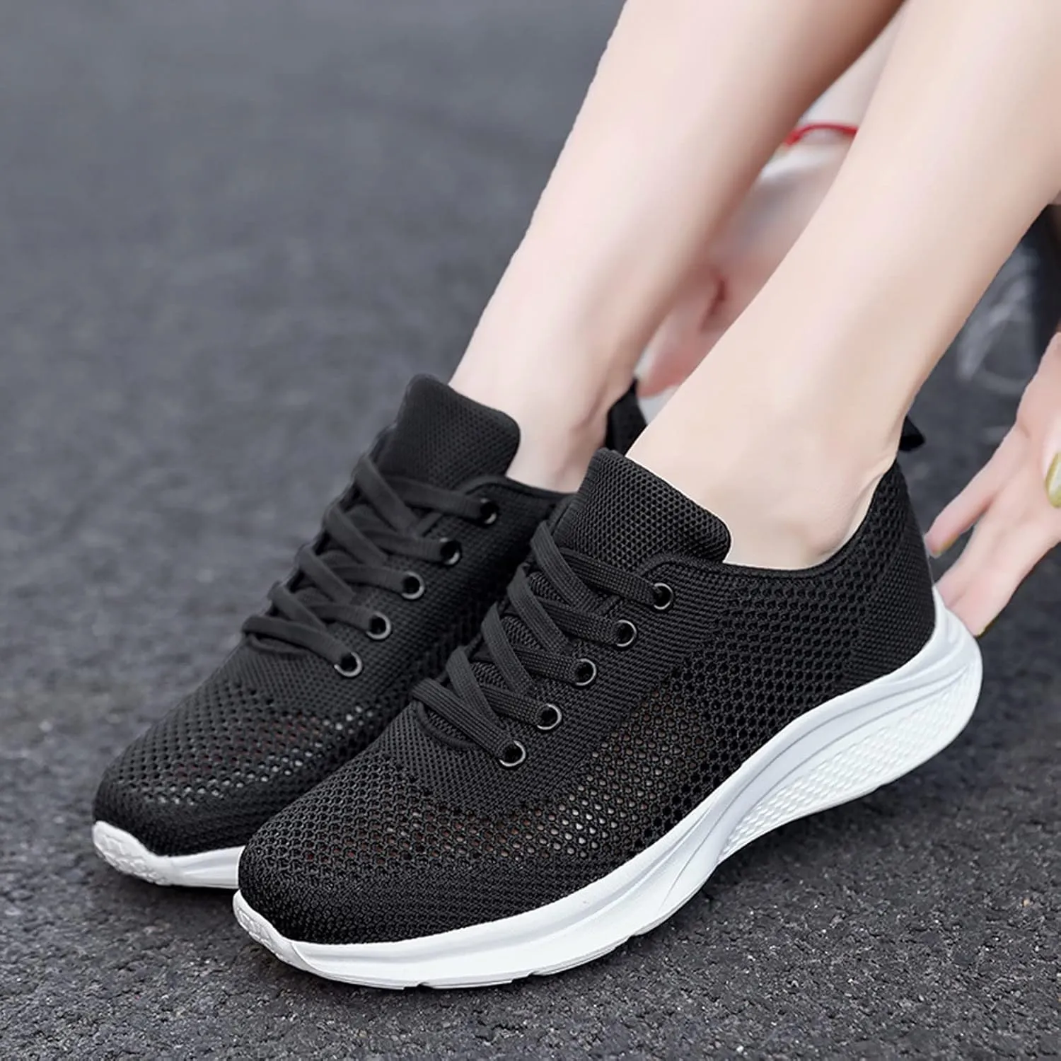 Men Mesh Sneaker Orthopedic Casual Sneaker with Arch Support Breathable Lightweight Walking Shoes Comfortable Wide Width Running Shoes